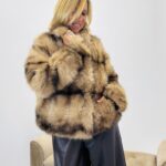 Veste fausse fourrure