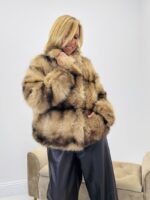 Veste fausse fourrure