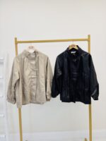 Veste Simili Cuir Col Entonnoir – Image 2