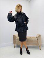 Veste Simili Cuir Col Entonnoir – Image 7