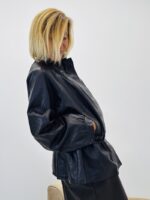 Veste Simili Cuir Col Entonnoir – Image 6