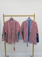 Veste rayée détail imprimé bandana - Marque CORNER – Image 2