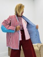 Veste rayée détail imprimé bandana - Marque CORNER – Image 9