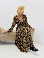 Robe imprimée doublée fluide