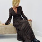 Robe imprimée doublée fluide