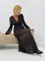 Robe imprimée doublée fluide