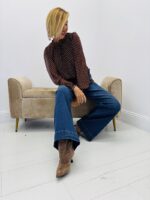 Blouse Motif Pois Fluide – Image 3