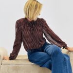 Blouse Motif Pois Fluide