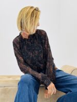 Blouse Imprimé Cachemire Fil Lurex