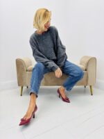 Pull oversize coutures apparentes
