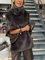 Poncho fausse fourrure - Marque Giovanni – Image 8