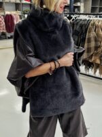 Poncho fausse fourrure - Marque Giovanni – Image 4