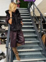 Veste sans manches à capuche fausse fourrure - Marque Giovanni
