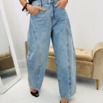 Jeans Bleu Coupe Barrel