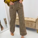 Jeans Brodé Coupe Wide Leg