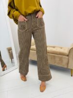 Jeans Brodé Coupe Wide Leg