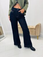 Jeans Brodé Coupe Wide Leg