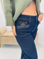 Jeans Brodé Coupe Wide Leg – Image 4