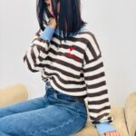 Gilet rayé chic