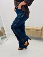 Jeans Wide Leg avec Détail Cœur – Image 4