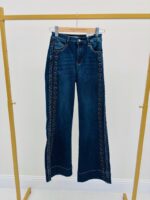 Jeans Wide Leg avec Détail Cœur – Image 2