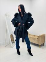 Manteau capuche fausse fourrure - Marque GIOVANNI – Image 6