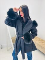 Manteau capuche fausse fourrure - Marque GIOVANNI – Image 7