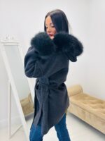 Manteau capuche fausse fourrure - Marque GIOVANNI – Image 8