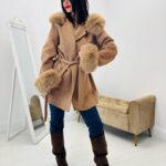 Manteau capuche fausse fourrure - Marque GIOVANNI