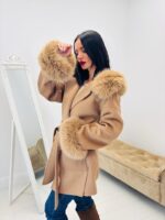 Manteau capuche fausse fourrure - Marque GIOVANNI – Image 4