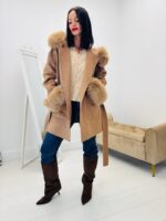 Manteau capuche fausse fourrure - Marque GIOVANNI – Image 11