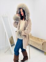 Manteau capuche fausse fourrure - Marque GIOVANNI – Image 9
