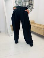 Pantalon à pinces oversize avec panneaux drapés – Image 7