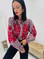 Chemise Carreaux Brodée En Coton – Image 6