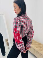 Chemise Carreaux Brodée En Coton – Image 7