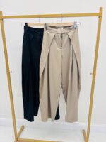 Pantalon à pinces oversize avec panneaux drapés – Image 2