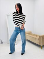 Pull Rayé avec Épaulettes – Image 6