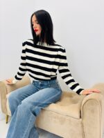 Pull Rayé avec Épaulettes – Image 7