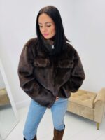 Veste coupe courte en fausse fourrure – Image 4