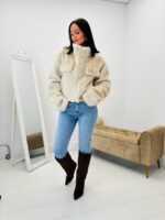 Veste coupe courte en fausse fourrure – Image 8