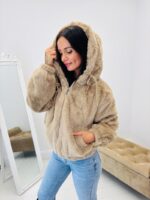 Veste à capuche en fausse fourrure – Image 6