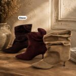 Bottines à talons Suède