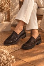 Mocassins classiques en simili cuir