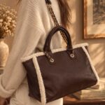 Sac Simili Cuir Détail Mouton