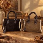 Sac effet peau retournée détail moumoute