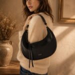 Sac lune simili cuir