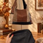 Sac effet vieux cuir avec pochette