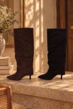 Bottes à talons suédine – Image 2