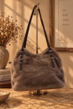 Grand sac fausse fourrure – Image 2