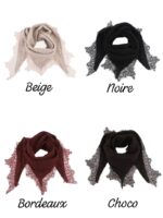 Écharpe triangle dentelle – Image 2
